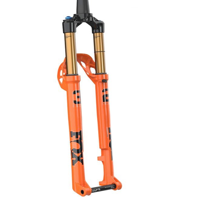 2025 Fox 32 Factory Step Cast Fork - Shiny Orange - 29" - 100mm - GRIP SL w/ Remote - The Lost Co. - Fox Racing Shox - 910-21-333 - 821973493190 - -