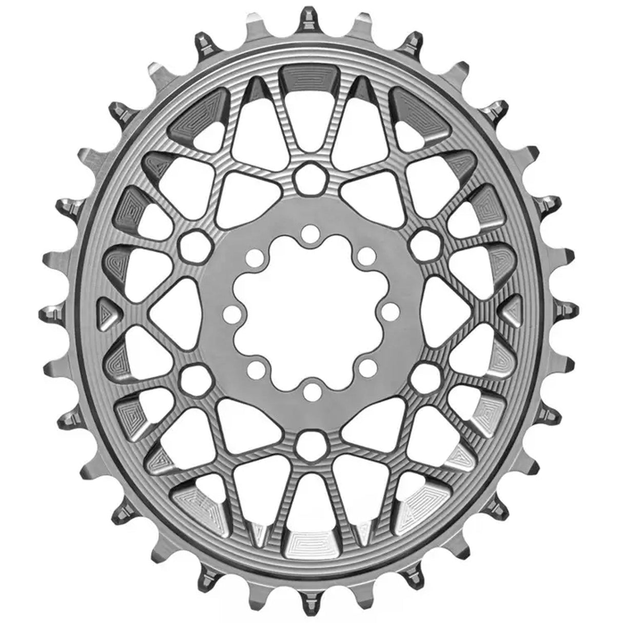 absoluteBLACK Oval SRAM T - Type DM 8 - Hole Boost Chainring 32T Titan - The Lost Co. - Absolute Black - SROVTTYPE3/32TI - 5110846006113 -