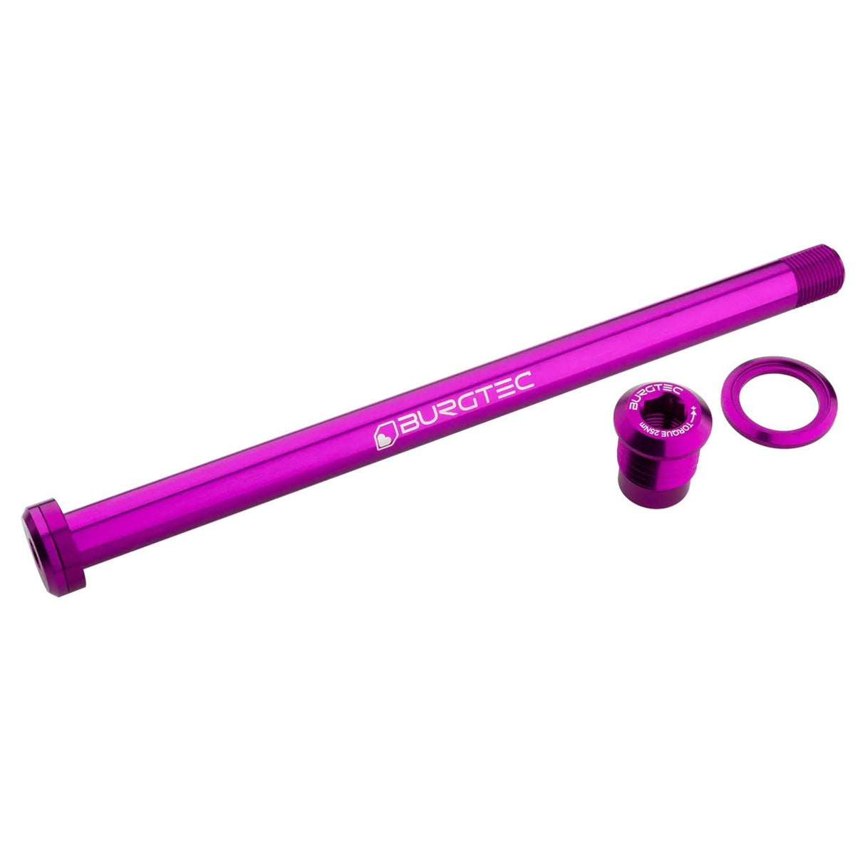 Burgtec Rear Axle - 180mm x 12mm 1.00mm Pitch - Purple Rain - The Lost Co. - Burgtec - 10164 - 764283661883 -