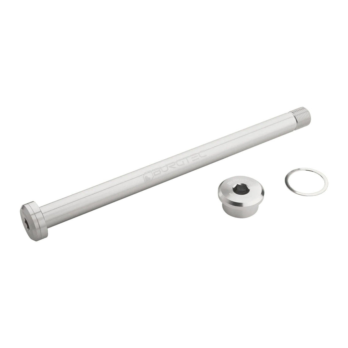 Burgtec Rocky Mountain 173mm Rear Axle - Rhodium Silver - The Lost Co. - Burgtec - 12217 - 724901936250 -