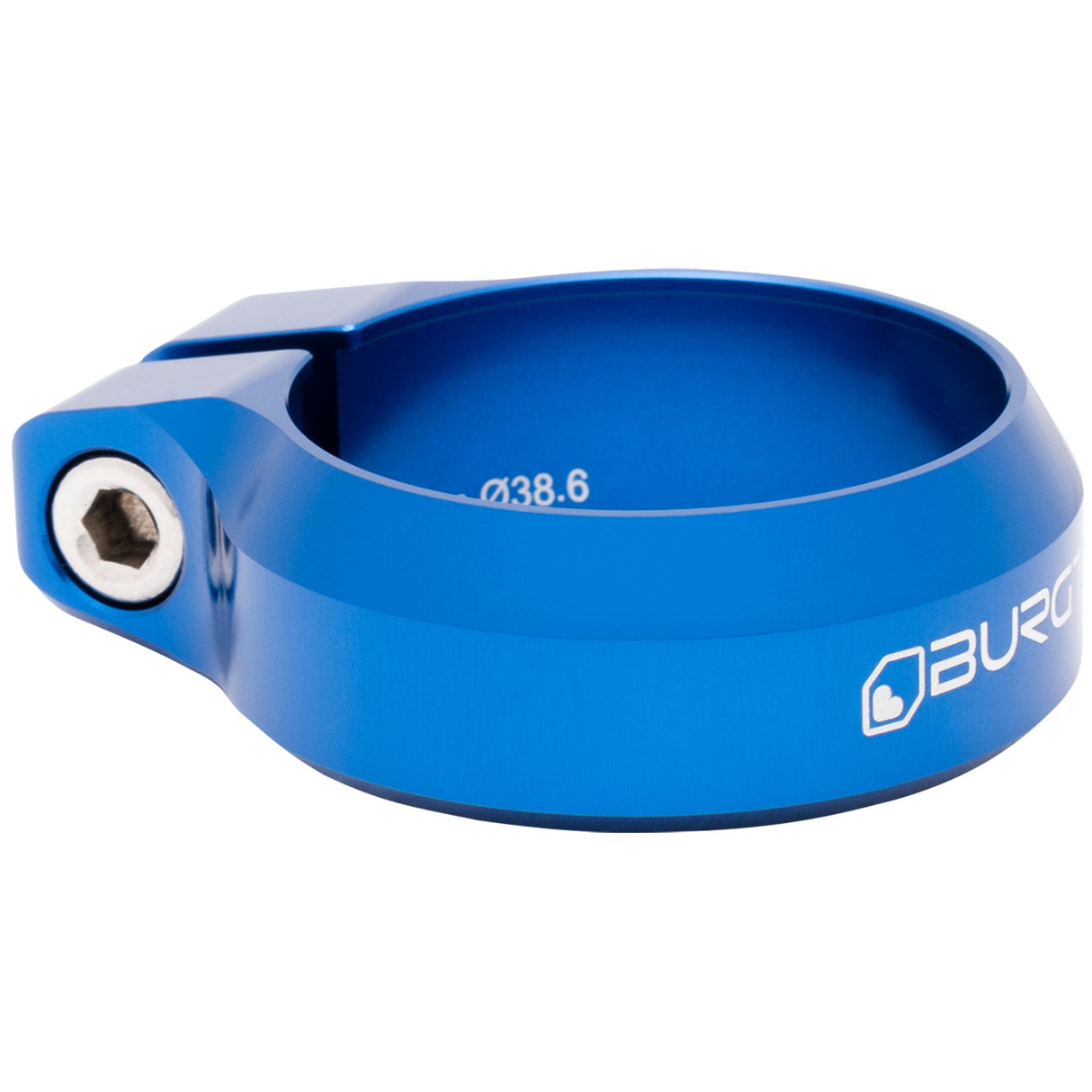 Burgtec Seat Clamp - 38.6mm - Deep Blue - The Lost Co. - Burgtec - 10553 - 724901933167 -