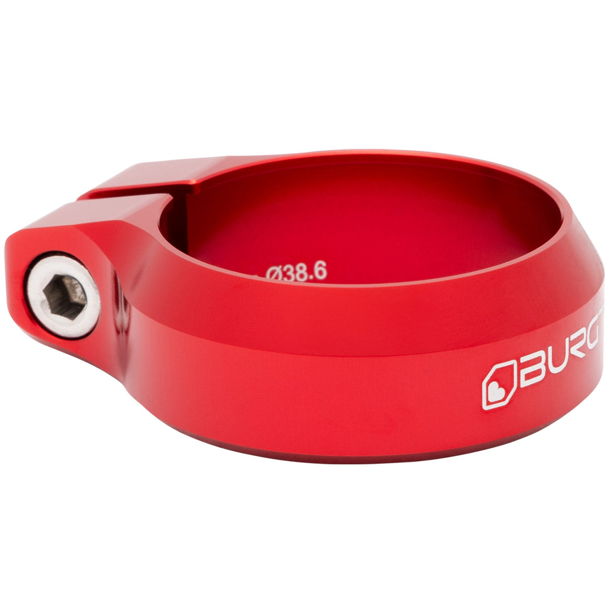 Burgtec Seat Clamp - 38.6mm - Race Red - The Lost Co. - Burgtec - 10552 - 724901933150 -