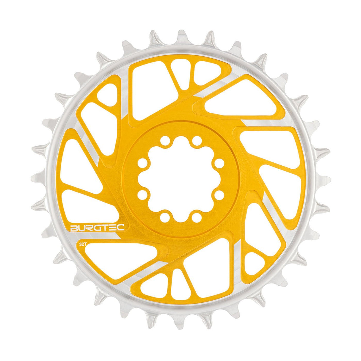 Burgtec T - Type Chainring - 32t - SRAM 8 - Bolt - Gold - The Lost Co. - Burgtec - B-BG5129 - 724901937134 -