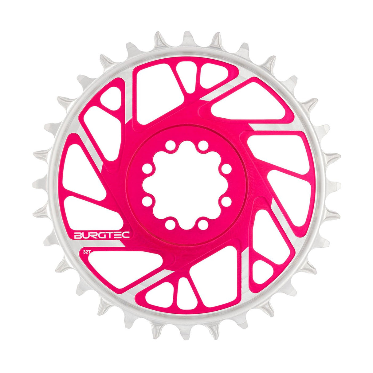 Burgtec T - Type Chainring - 32t - SRAM 8 - Bolt - Pink - The Lost Co. - Burgtec - B-BG5133 - 724901937172 -