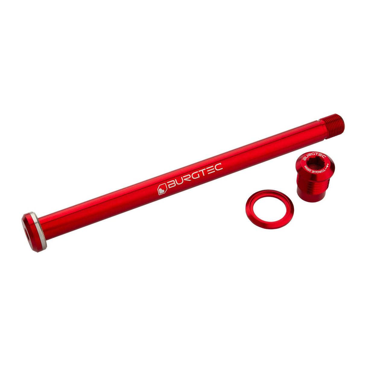 Burgtec Yeti Boost Rear Axle 12x174mm - Race Red - The Lost Co. - Burgtec - 10272 - 764283662781 -