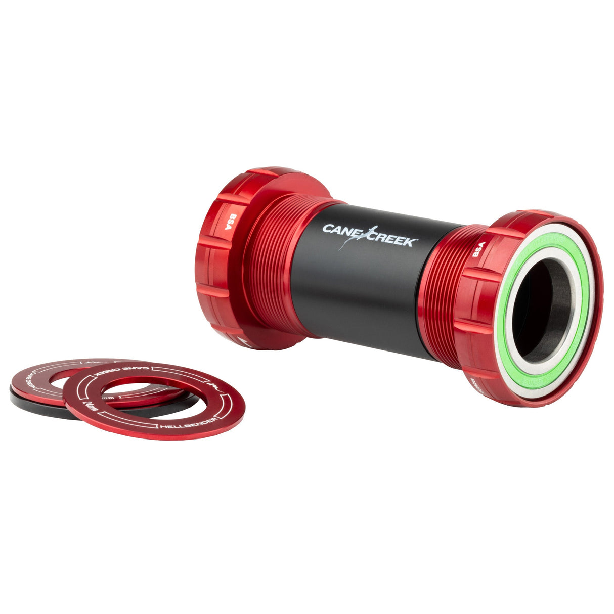 Cane Creek Hellbender 70 BSA Thread BB DUB 68/73mm Red - The Lost Co. - Cane Creek - BAI0156R - 840226113388 -