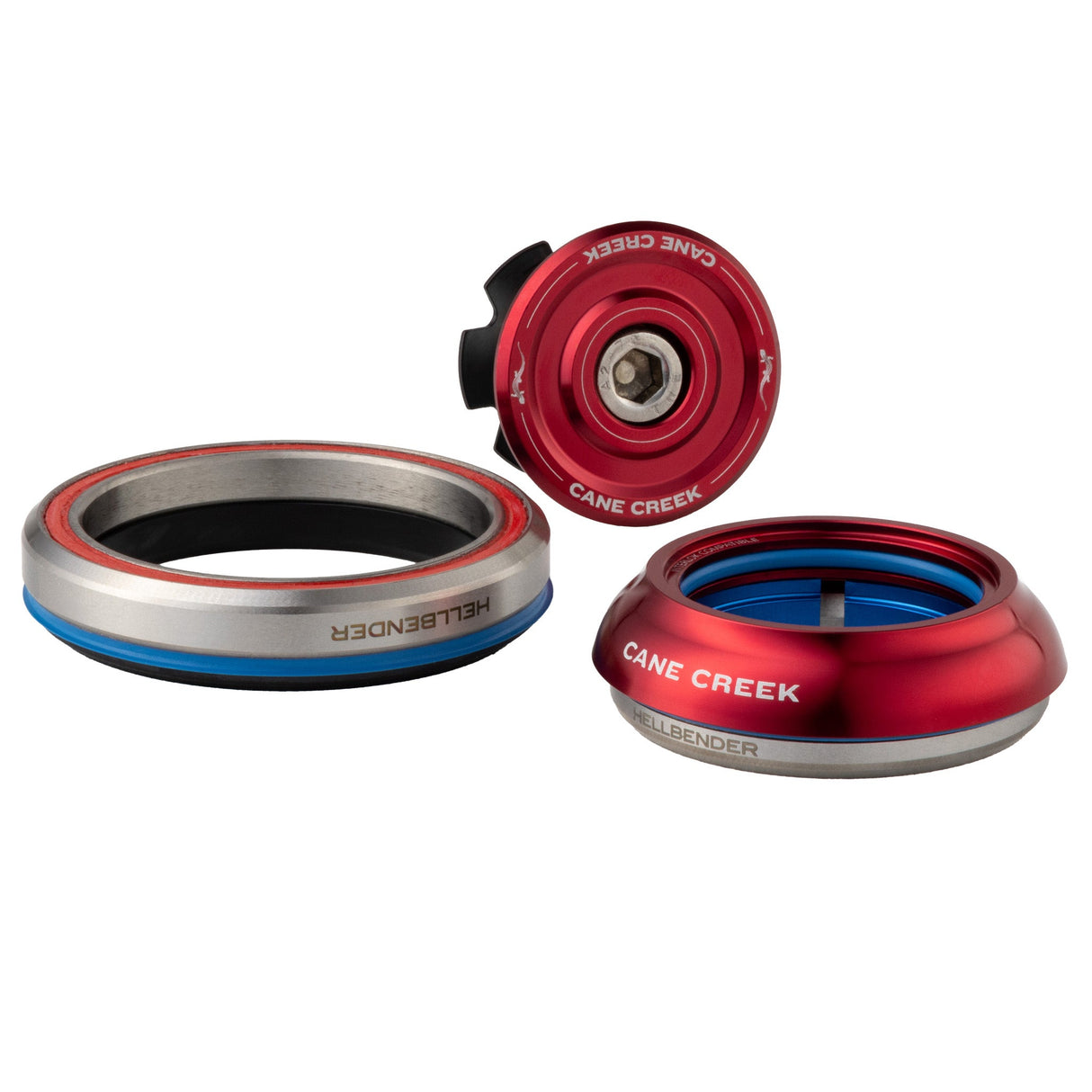 Cane Creek Hellbender 70-Series Headset - IS42/28.6|IS52/40 - Red - The Lost Co. - Cane Creek - BAA1189R - 840226088167 - -