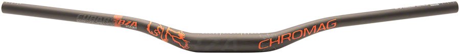 Chromag BZA Handlebar - 35mm - 15mm Rise - 800mm Width - Black/Orange - The Lost Co. - Chromag - 110-007-013 - 826974023476 -