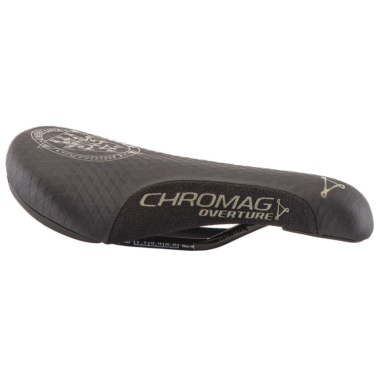 Chromag Overture Saddle CrMo Rails - Black/Sand - The Lost Co. - Chromag - 125-139-002 - 826974056993 -