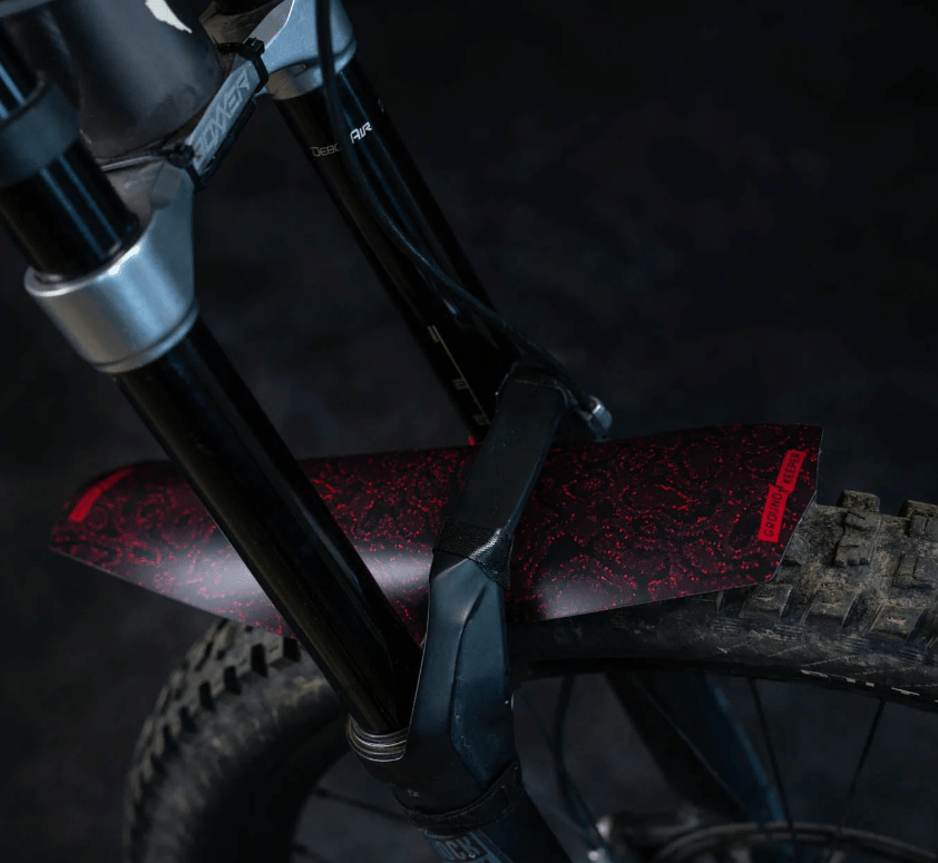 Ground Keeper Snake Charmer Long Fender - Red - Matte - The Lost Co. - Ground Keeper Fenders - SQ9811422 - 760762185727 -