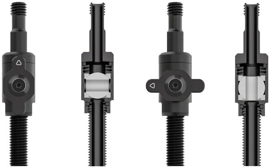 Muc - Off Big Bore Lite Tubeless Valve Stems - 30mm Length - Pair - Black - The Lost Co. - Muc - Off - 21117 - 5037835219852 -
