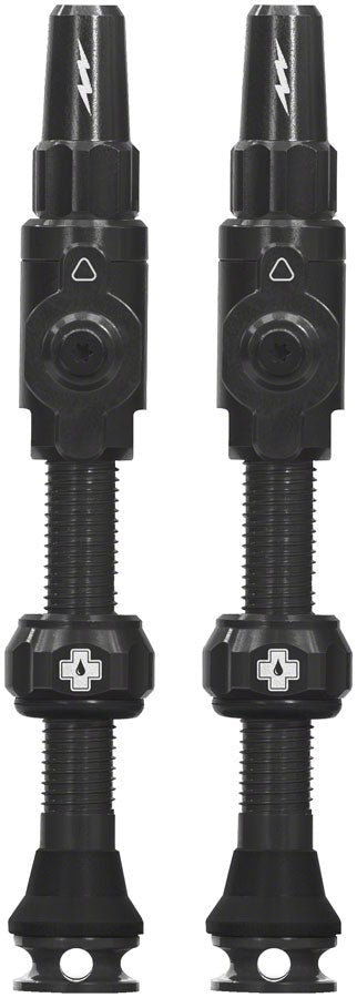 Muc - Off Big Bore Lite Tubeless Valve Stems - 45mm Length - Pair - Black - The Lost Co. - Muc - Off - 21152 - 5037835220209 -