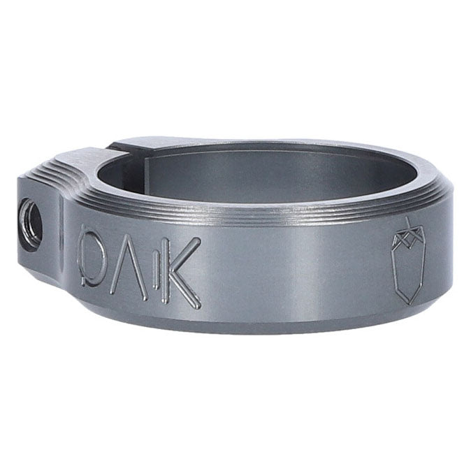 OAK Components Orbit Seatpost Clamp - 38.5mm Inner Diameter - Lunar Gray - The Lost Co. - OAK Components - 11 - 000 - A01 - E11 - 4262418010262 -