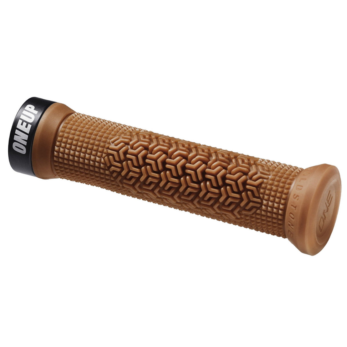 OneUp Components Jackson Goldstone Lock - On Grips - Tan - The Lost Co. - OneUp Components - 1C1079TAN - 628219407825 -