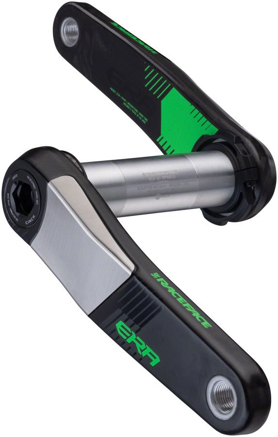 RaceFace ERA Carbon Crankset - 175mm Length - CINCH Interface - 136mm Spindle - Green - The Lost Co. - Race Face - CK23ERA136ARM175P802 - 821973462356 -