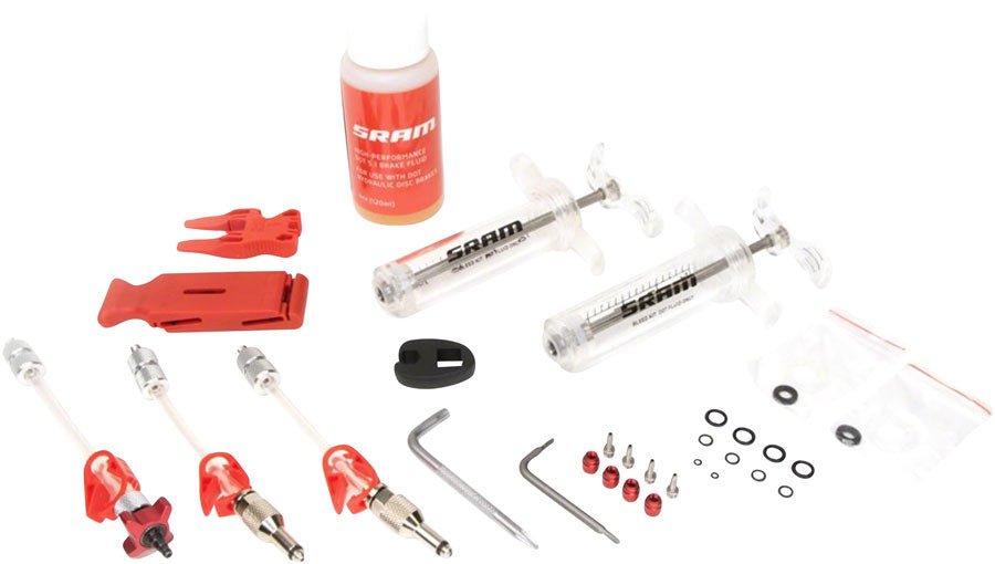 SRAM Pro DOT V2 Hydraulic Brake Bleed Kit - for X0/XX/ Guide/Level/Code/HydroRoad/G2 - The Lost Co. - SRAM - 00.5318.045.002 - 710845907395 -