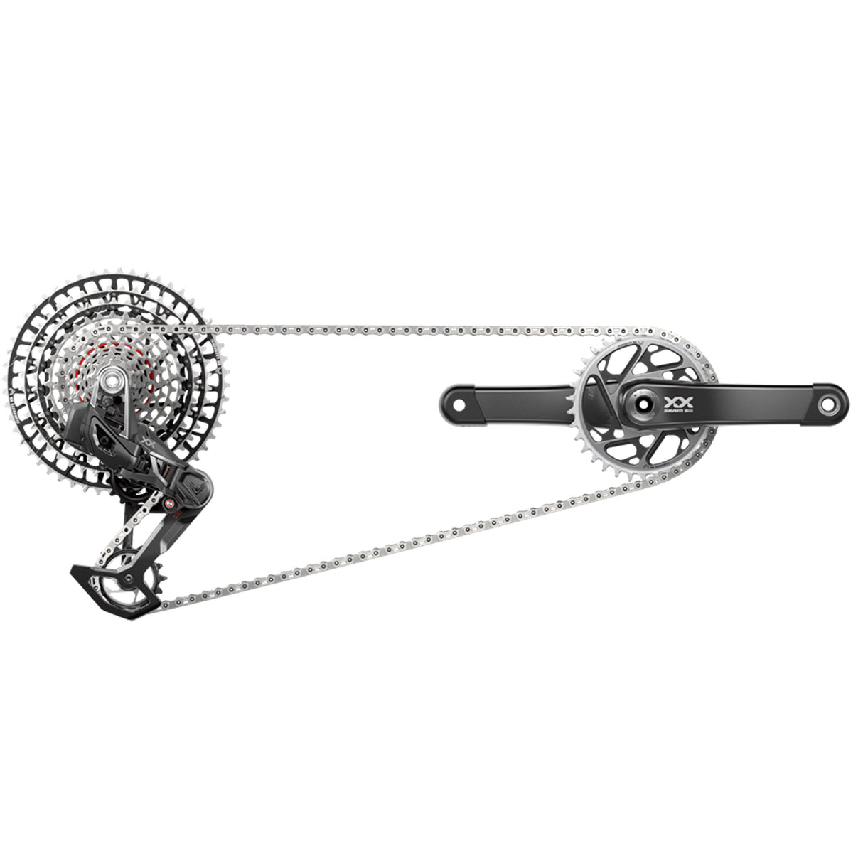 SRAM XX SL T - Type Eagle AXS Groupset - 175mm - D2 - The Lost Co. - SRAM - 00.7918.411.000 - 710845928710 -