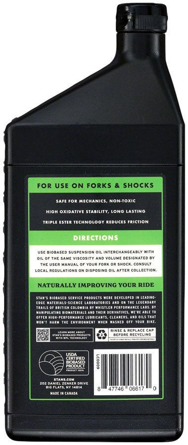 Stans Biobased Suspension Oil - 20WT 1L - The Lost Co. - Stans No Tubes - LC0013 - 847746066217 -