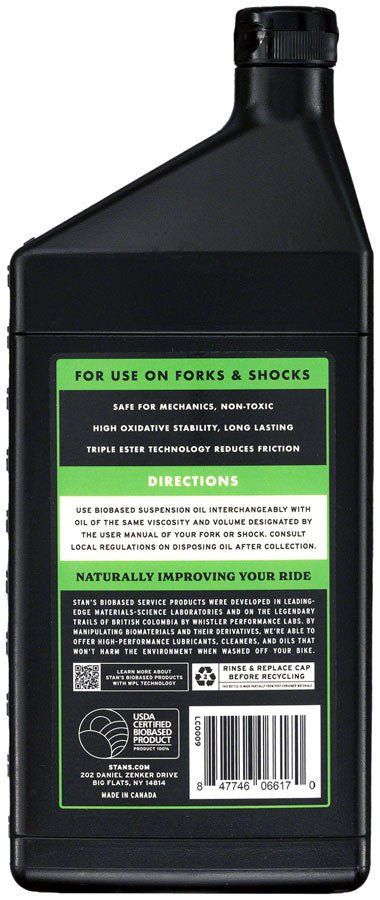 Stans Biobased Suspension Oil - 5WT 1L - The Lost Co. - Stans No Tubes - LC0010 - 847746066187 -