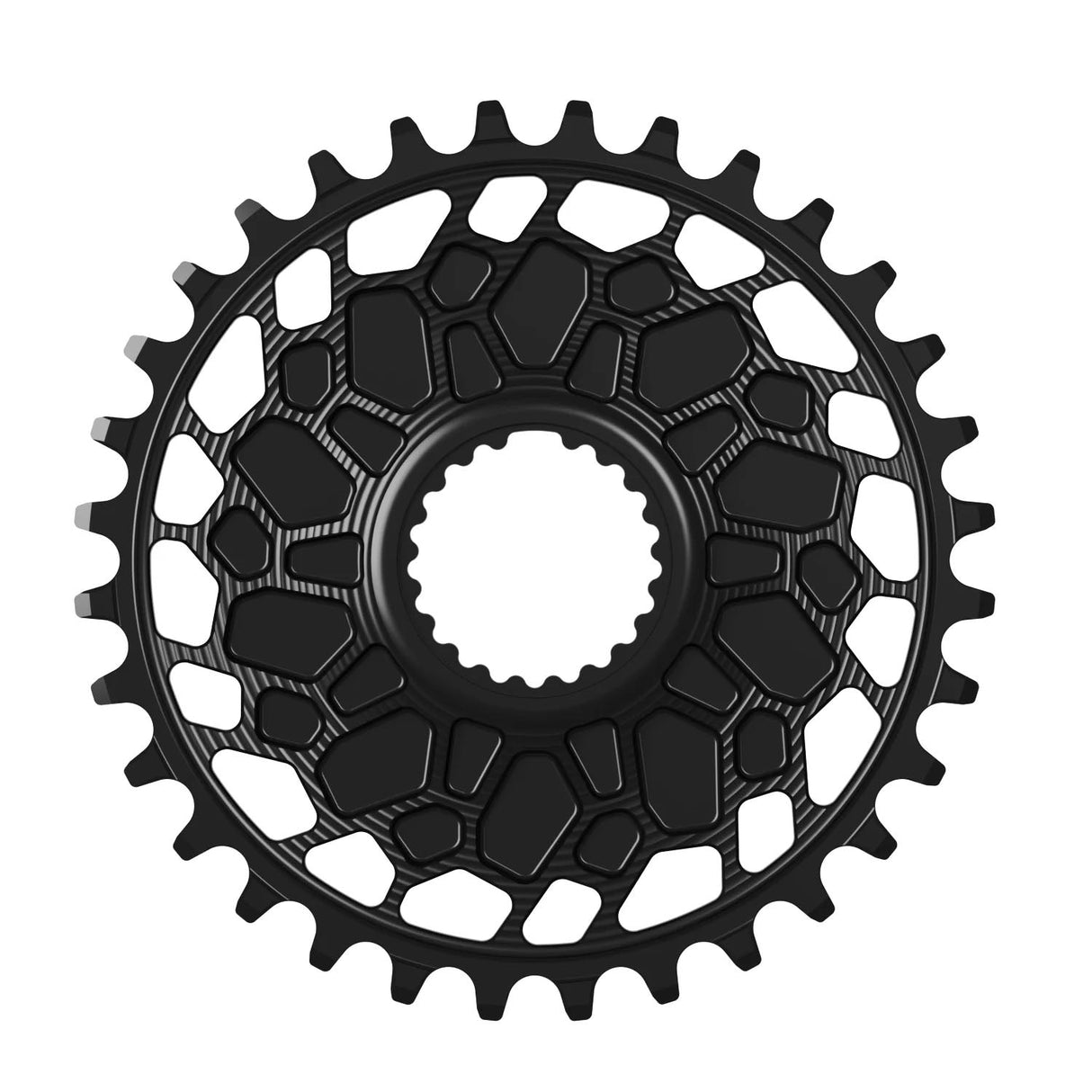 Works Components GEO Chainring - 32T - Shimano DM - The Lost Co. - Works Components - WCGEOSHM-R-32-BLACK - 5061010651403 -