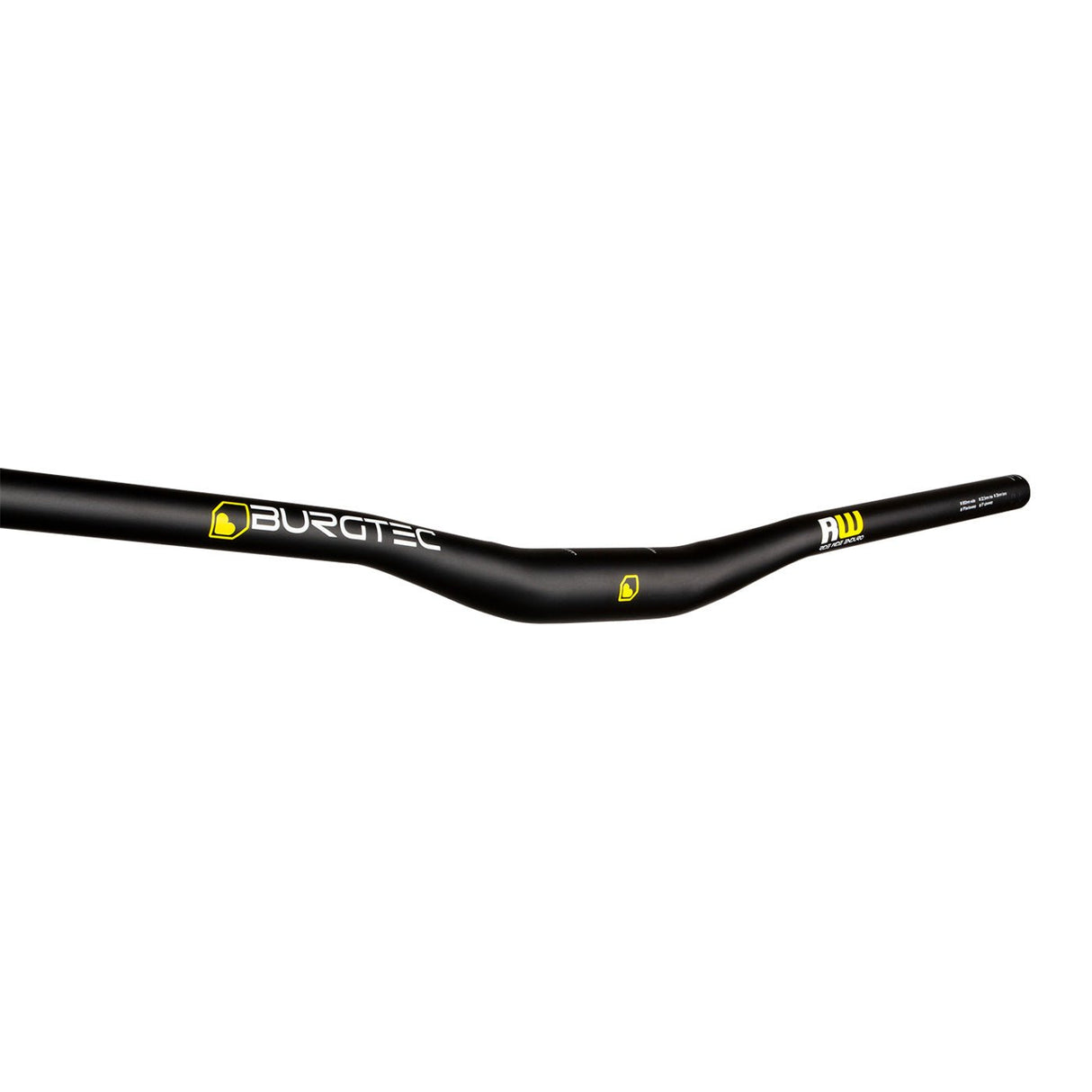 Burgtec Ride Wide Enduro Riser Bar - 35mm Diameter - 22.5mm Rise - 800mm Wide - Black - The Lost Co. - Burgtec - B-BG2215 - 712885686056 - -