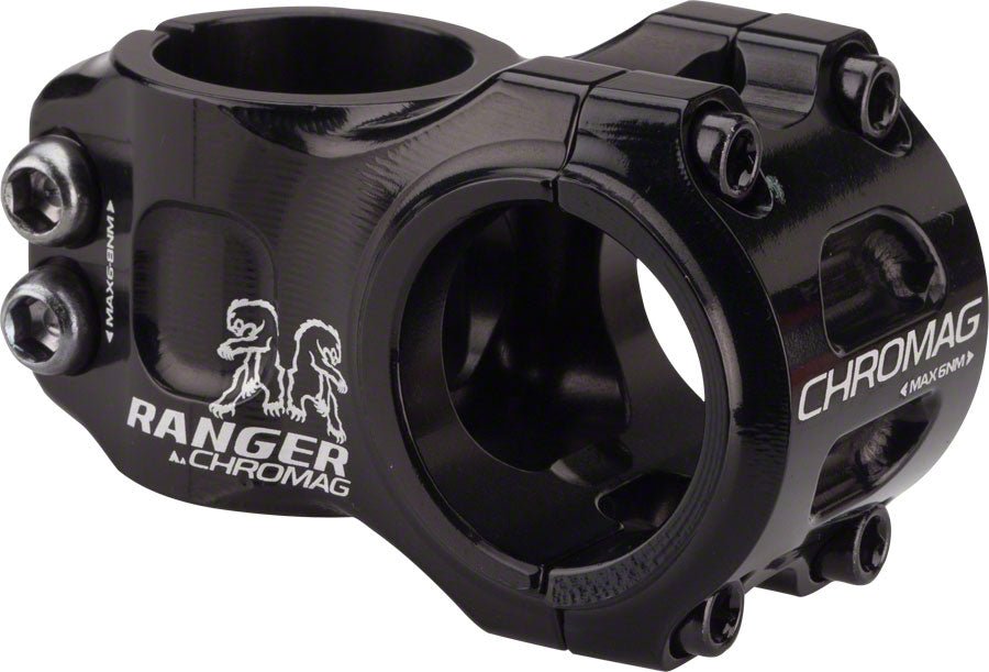 Chromag Ranger V2 Stem - 31mm 31.8 Clamp +/-0 1 1/8" Alloy Black - The Lost Co. - Chromag - SM0554 - 826974006400 - -