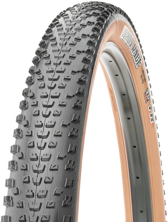 Maxxis Rekon Race Tire - 29 x 2.35 Tubeless Folding Black/Dark Tan Dual EXO - The Lost Co. - Maxxis - J592652 - 4717784038469 - -