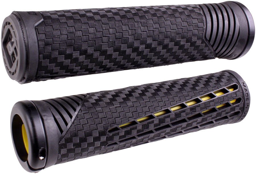 ODI CF Grips - Lock-On Black/Yellow - The Lost Co. - ODI - HT9424 - 711484194245 - -