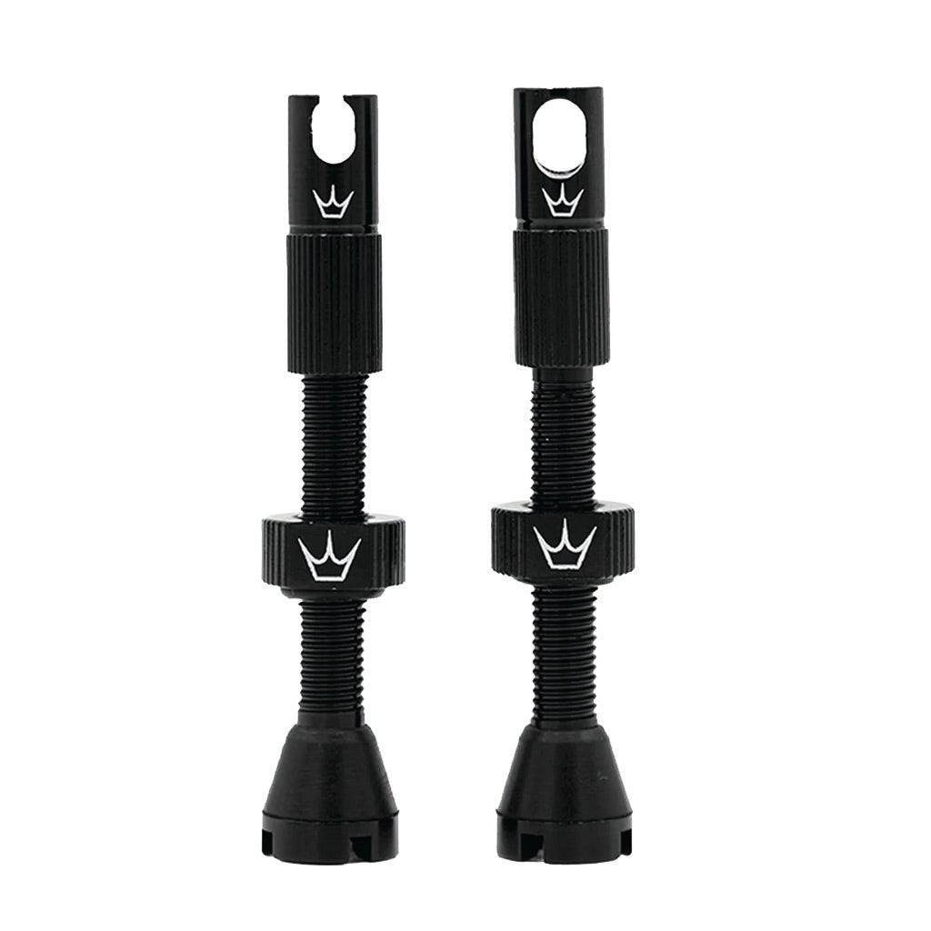 Peatys Alloy Presta Valve Stem Pair - 42mm - Black - The Lost Co. - Peaty's - B-YE2400 - 5060541582330 - -