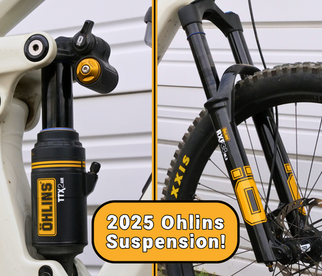 Ohlins RXF38 and TTX2Air shocks