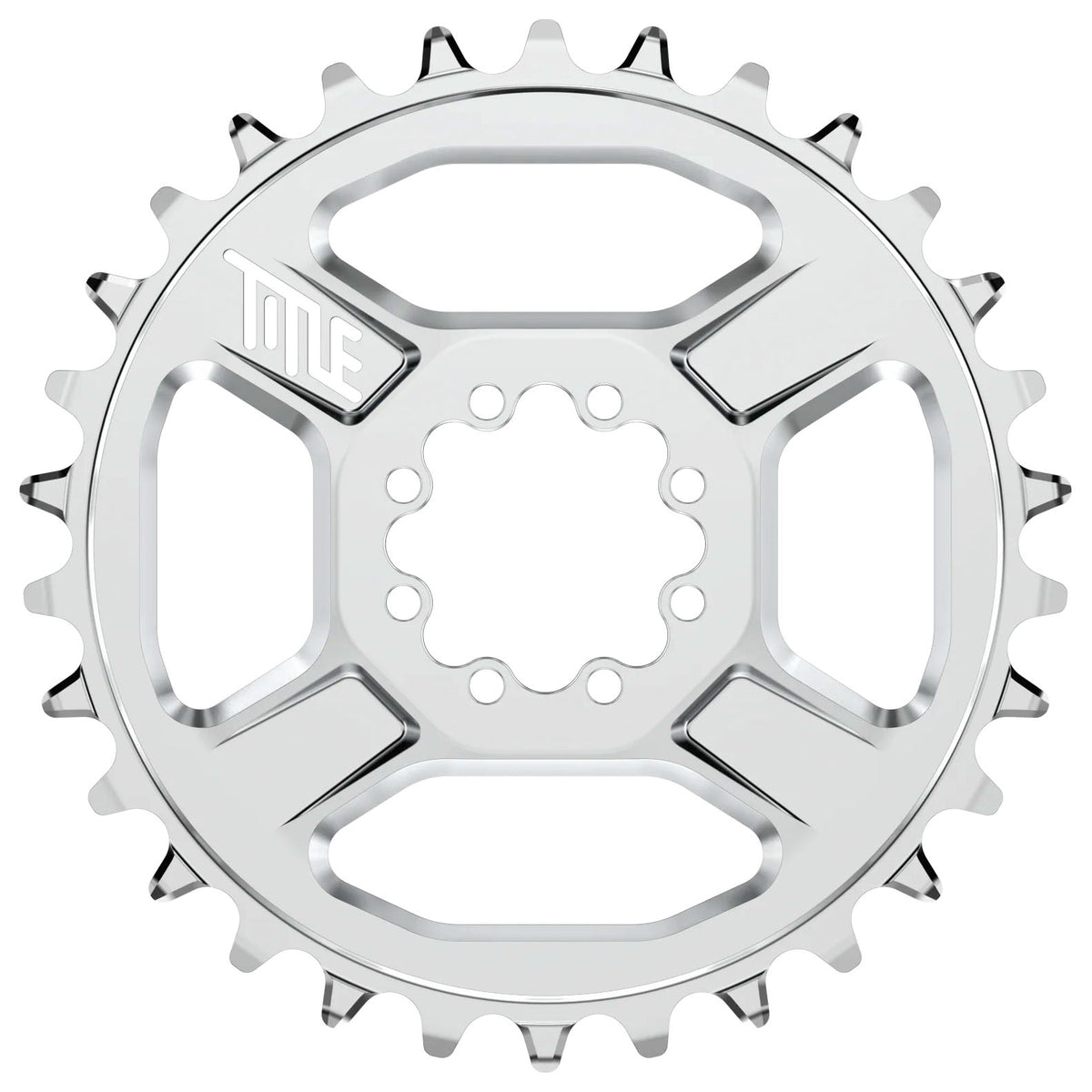 Title CR1 Chainring 30t 8 Bolt Shimano HG 12 Chrome