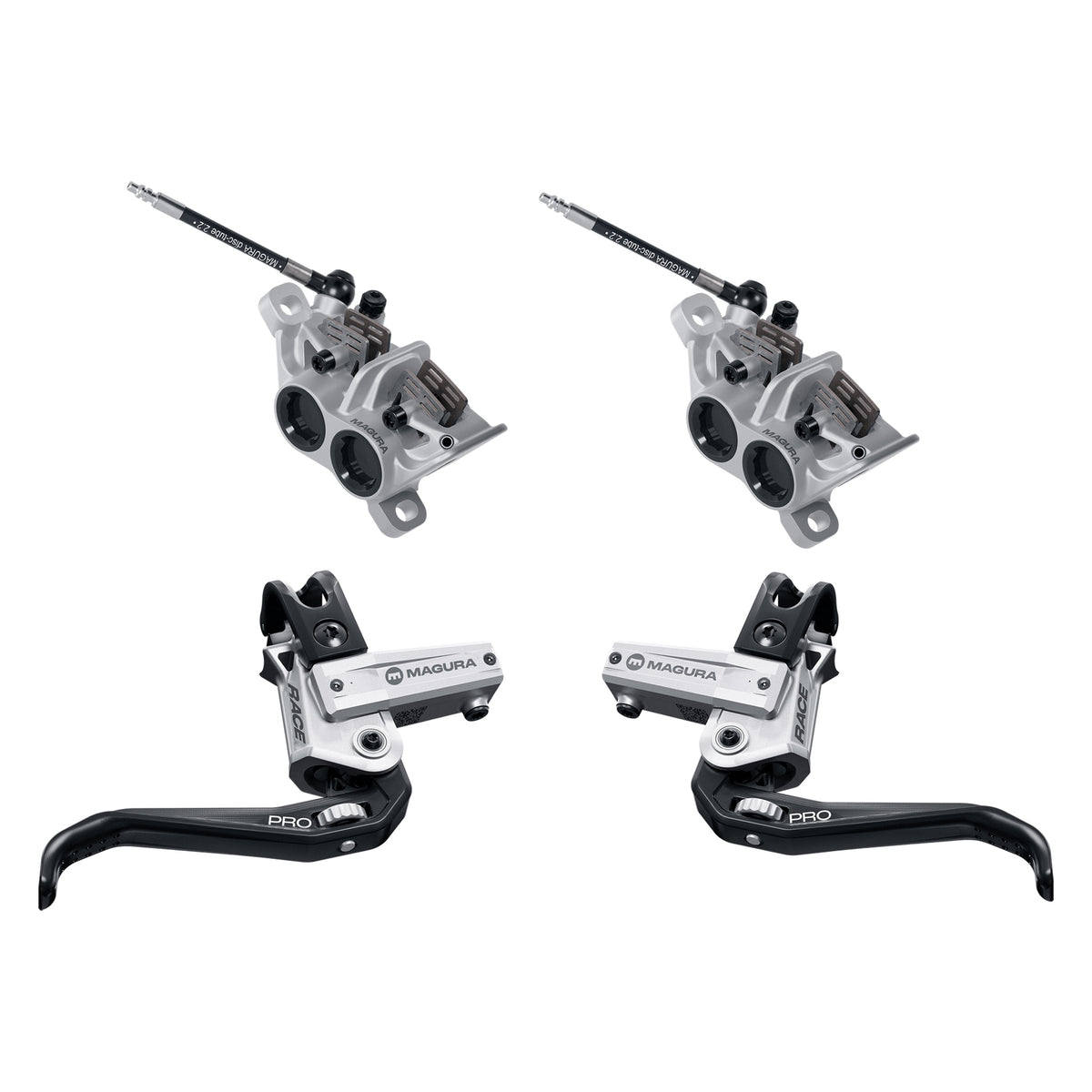 Magura Race Pro Disc Brake Set PM Silver/Black