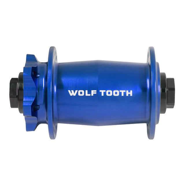 Wolf Tooth Mountain Front Hub - 15 x 110mm 6-Bolt Blue J-Bend 28H