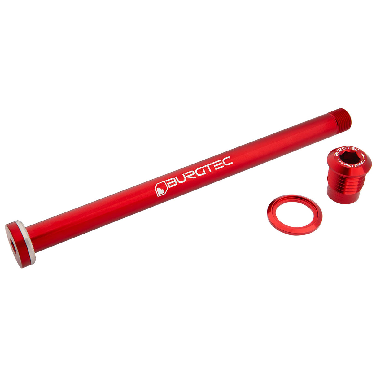Burgtec Giant 183.5mm Rear Axle - Race Red
