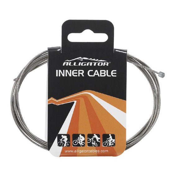 Alligator Derailleur Cable - Slick Stainless - Individual - The Lost Co. - Alligator - LY - SSTSK20UD - 4710006199443 - 