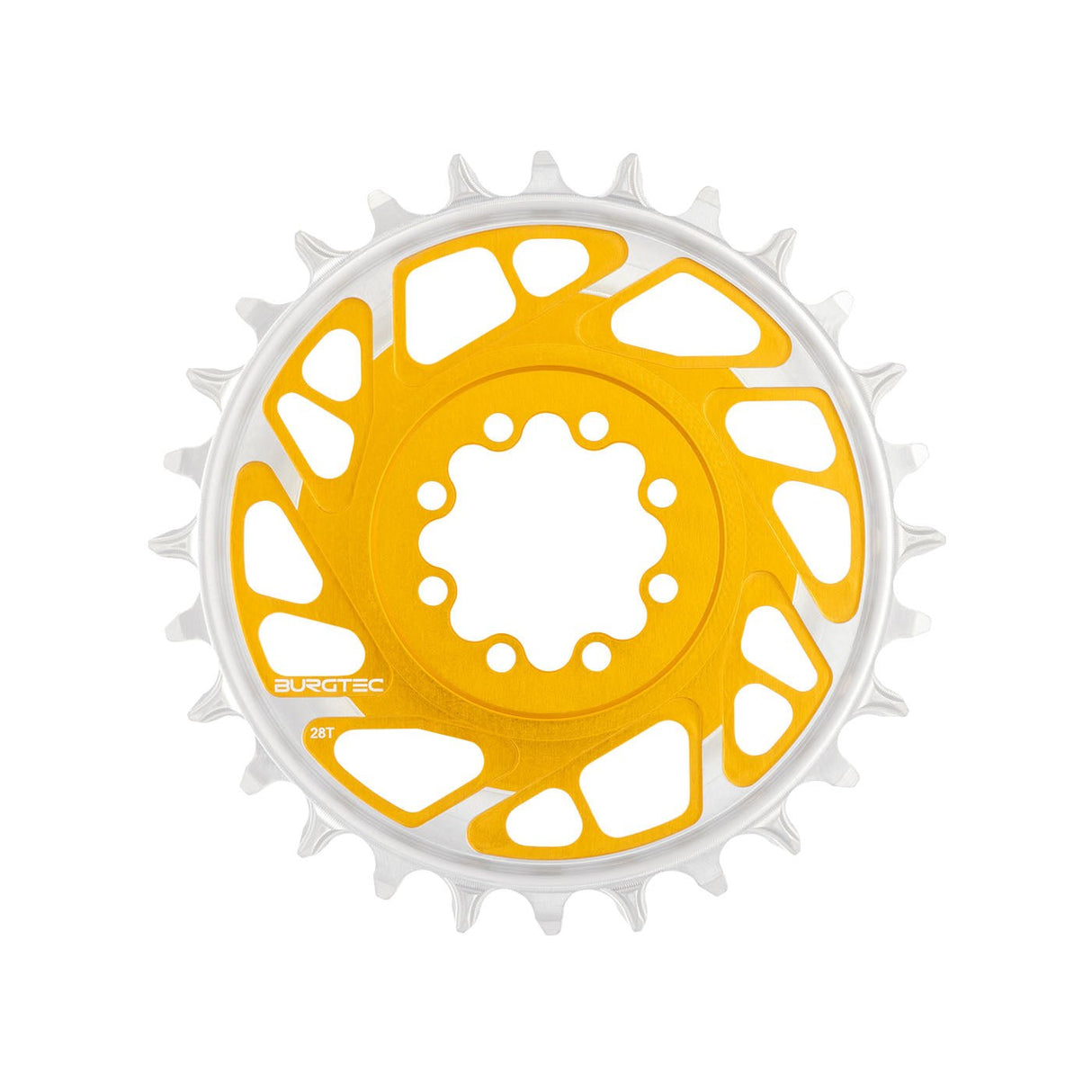 Burgtec T - Type Chainring - 28t - SRAM 8 - Bolt - Gold - The Lost Co. - Burgtec - B-BG5127 - 724901937110 - 