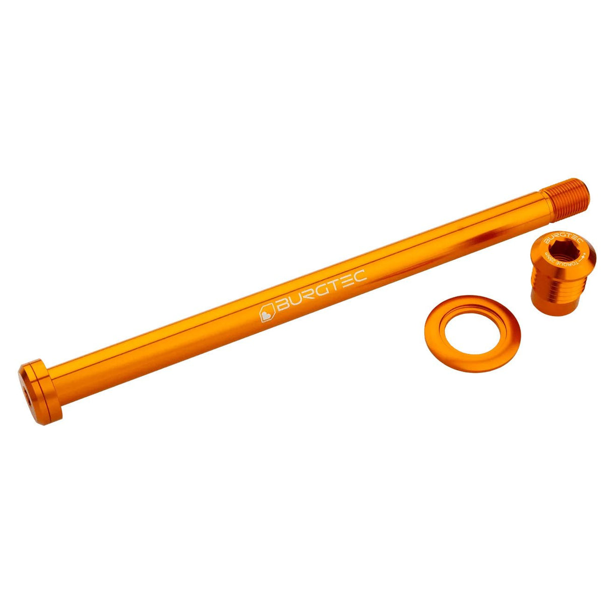Burgtec Trek 184.5mm Rear Axle - Iron Bro Orange - The Lost Co. - Burgtec - 10106 - 764283661326 - 