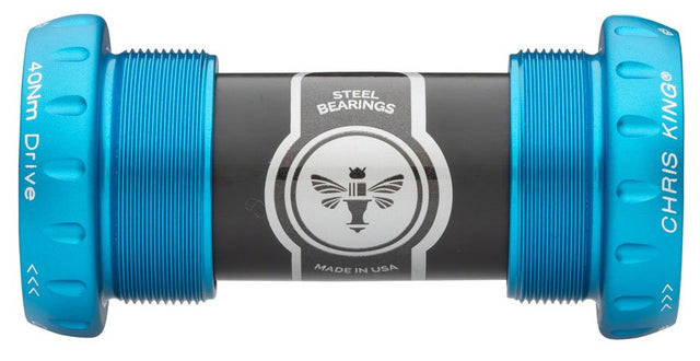 Chris King ThreadFit 24 Bottom Bracket Fit Kit 4 - English For Shimano Hollowtech II Matte - Turquoise - The Lost Co. - Chris King - FQ0810-4 - 841529102765 - 