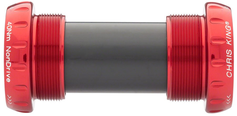 Chris King ThreadFit 24 Bottom Bracket Fit Kit 4 - English For Shimano Hollowtech II - Red - The Lost Co. - Chris King - FR0810-4 - 841529102727 - 