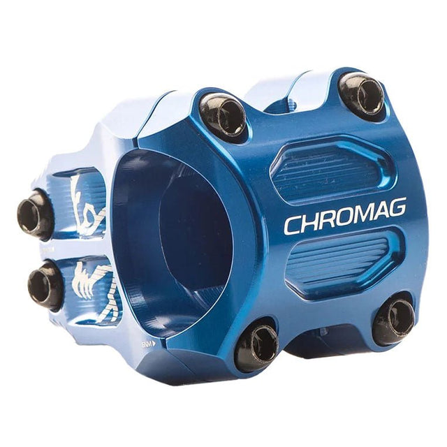 Chromag RIZA Stem 35mm Clamp - 32mm Length - Blue - The Lost Co. - Chromag - 100-020-004 - 826974040398 - 