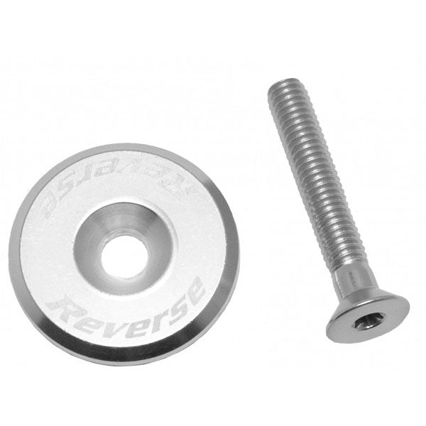 Reverse Ahead Cap with Screw Silver