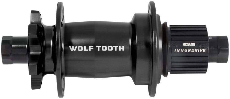 Wolf Tooth Mountain Rear Hub - 12 x 148mm 6-Bolt Microspline Innerdrive Ratchet 60 BLK J-Bend 28H