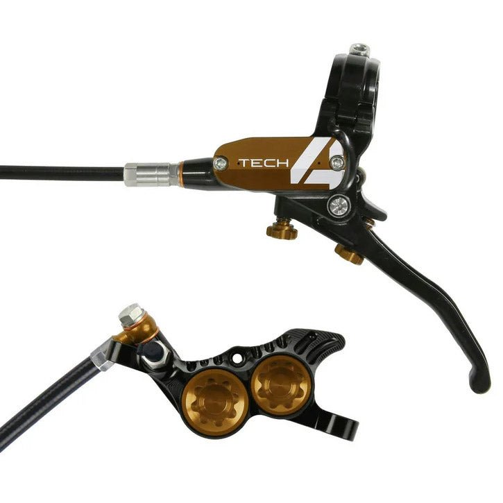 Hope Tech 4 V4 Brake - The Lost Co. - Hope - T4V4AR - 5056454980103 - Black/Bronze - Right/Rear