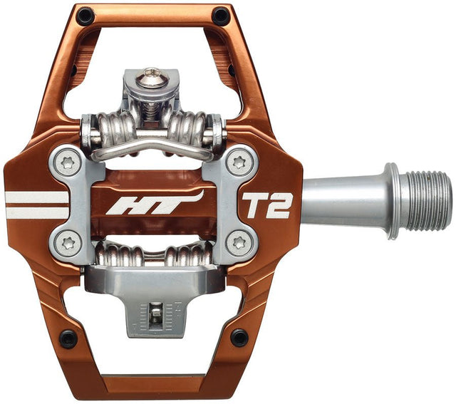 HT Components T2 Pedals - Root Beer - The Lost Co. - HT Components - 102001T2XXXX2Y61G1X1 - 4711126205397 - 