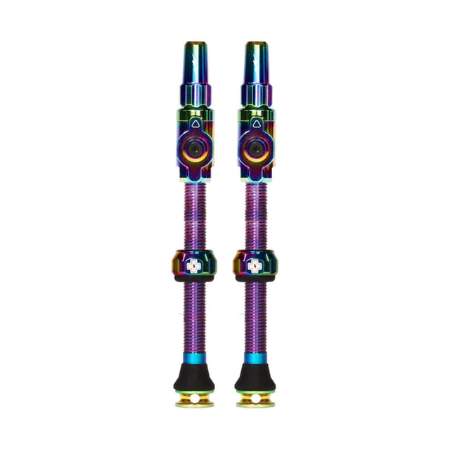 Muc - Off Big Bore Lite Tubeless Valve Stems - 75mm Length - Pair - Iridescent - The Lost Co. - Muc - Off - 21153 - 5037835220216 - 
