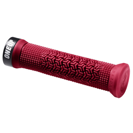 OneUp Components Jackson Goldstone Lock - On Grips - Maroon - The Lost Co. - OneUp Components - 1C1079MAR - 628219407597 - 