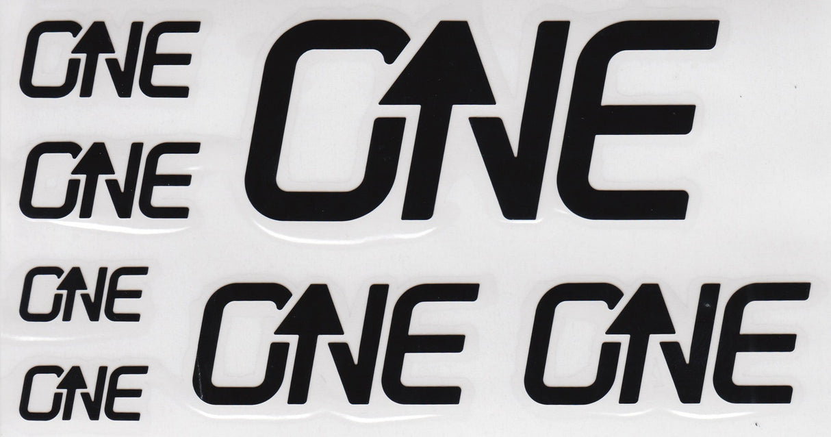 OneUp Components Riser Bar Decal Kit - Black - The Lost Co. - OneUp Components - 1C0629BLK - 036962821940 - 