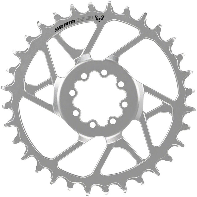 SRAM Eagle 90 T - Type Chainring - 34t - 12 - Speed - 8 - Bolt Direct Mount - 3mm Offset - Steel - Silver - The Lost Co. - SRAM - 11.6218.068.002 - 710845905209 - 