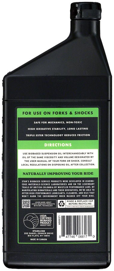 Stans Biobased Suspension Oil - 2.5WT 1L - The Lost Co. - Stans No Tubes - LC0009 - 847746066170 - 