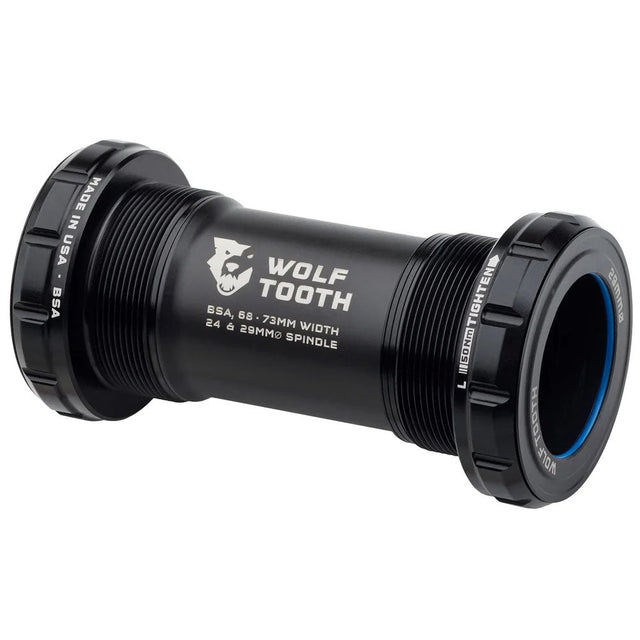 Wolf Tooth Bottom Bracket - BSA 68/73mm - 29mm Spindle - Black - The Lost Co. - Wolf Tooth - WBB - BSA - 29 - BLK - 810159401302 - 